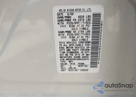 2009 Nissan Rogue Sl from USA, damaged, VIN JN8AS58V39W433676